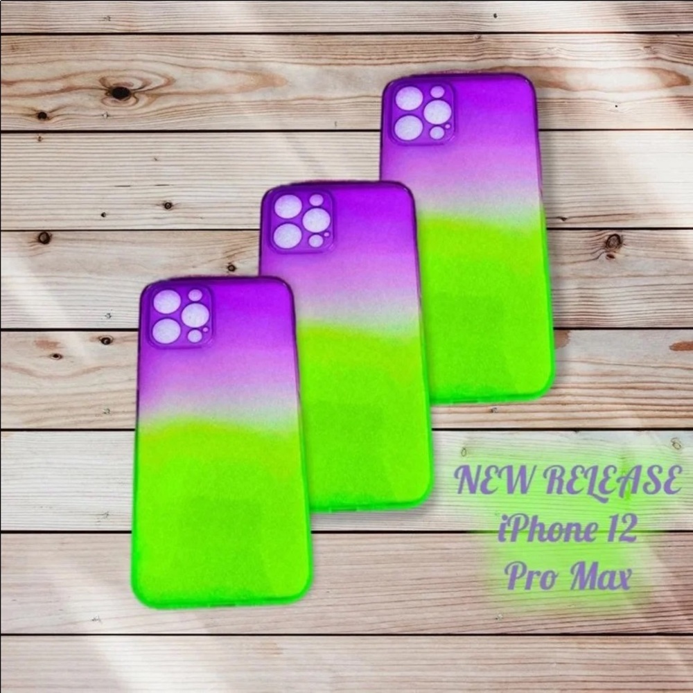 COPY - Summer 12 Pro Max Case Purple & Green